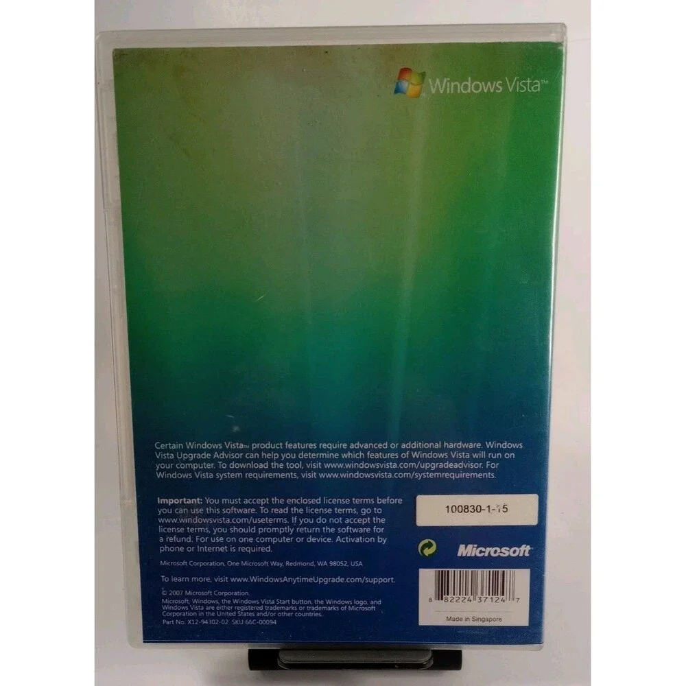 Microsoft Windows Vista Anytime Upgrade Diisc 32-Bit Pre Owned